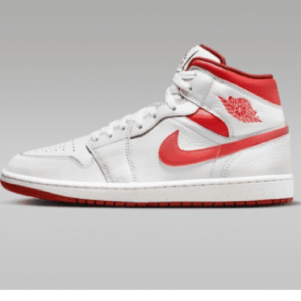 Air Jordan Red and White Sneakers